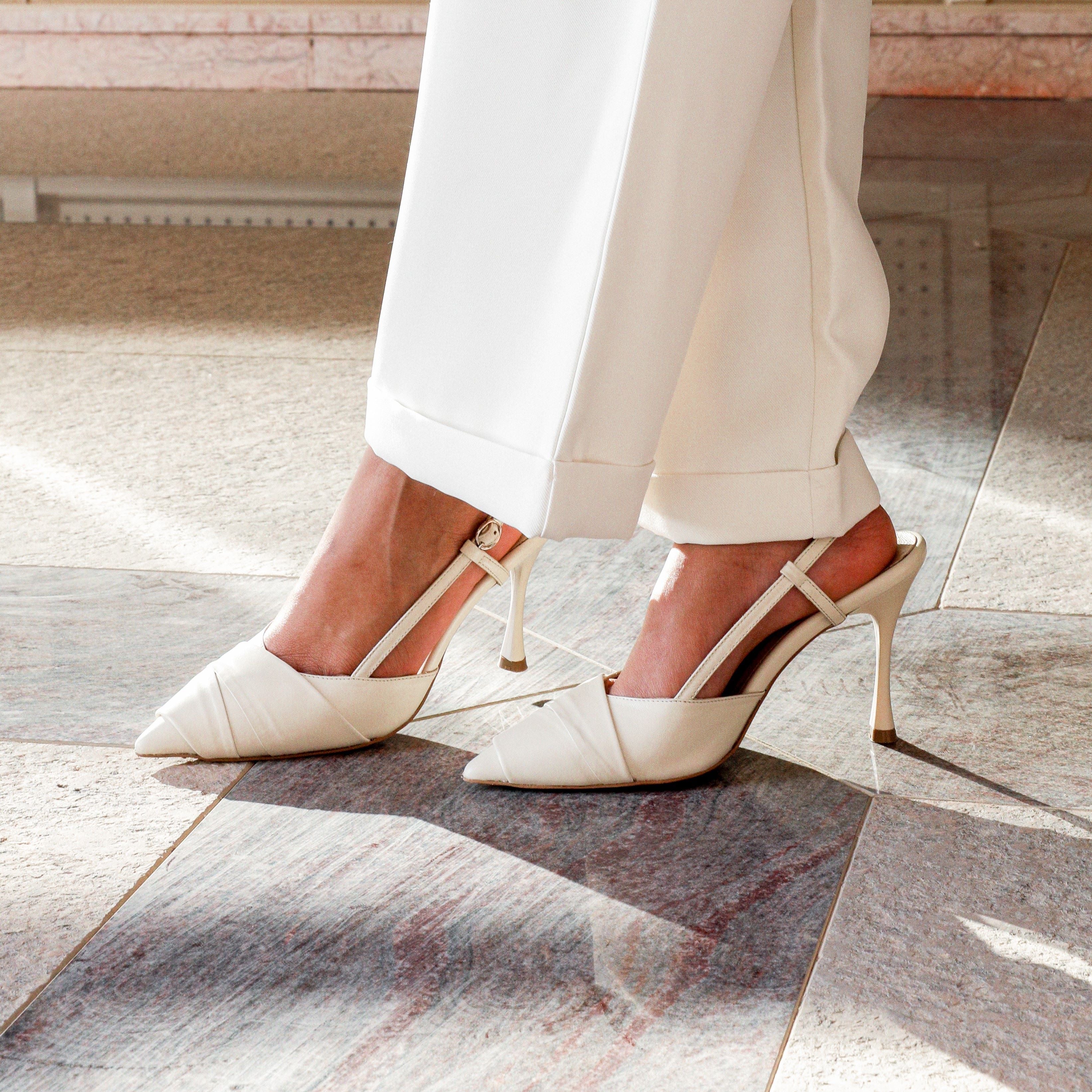 Aaliyah cream heel - heel - THUNA