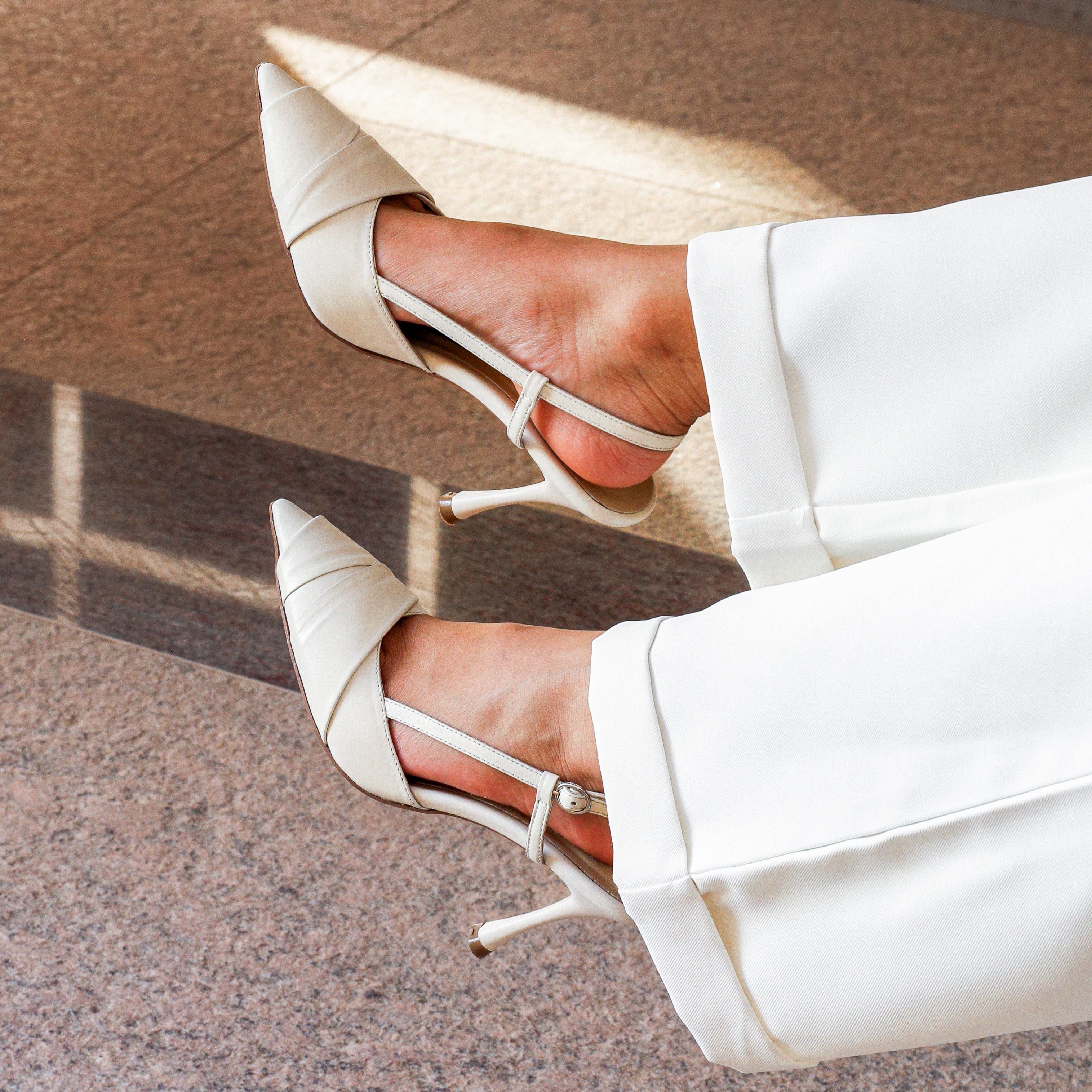 Aaliyah cream heel - heel - THUNA
