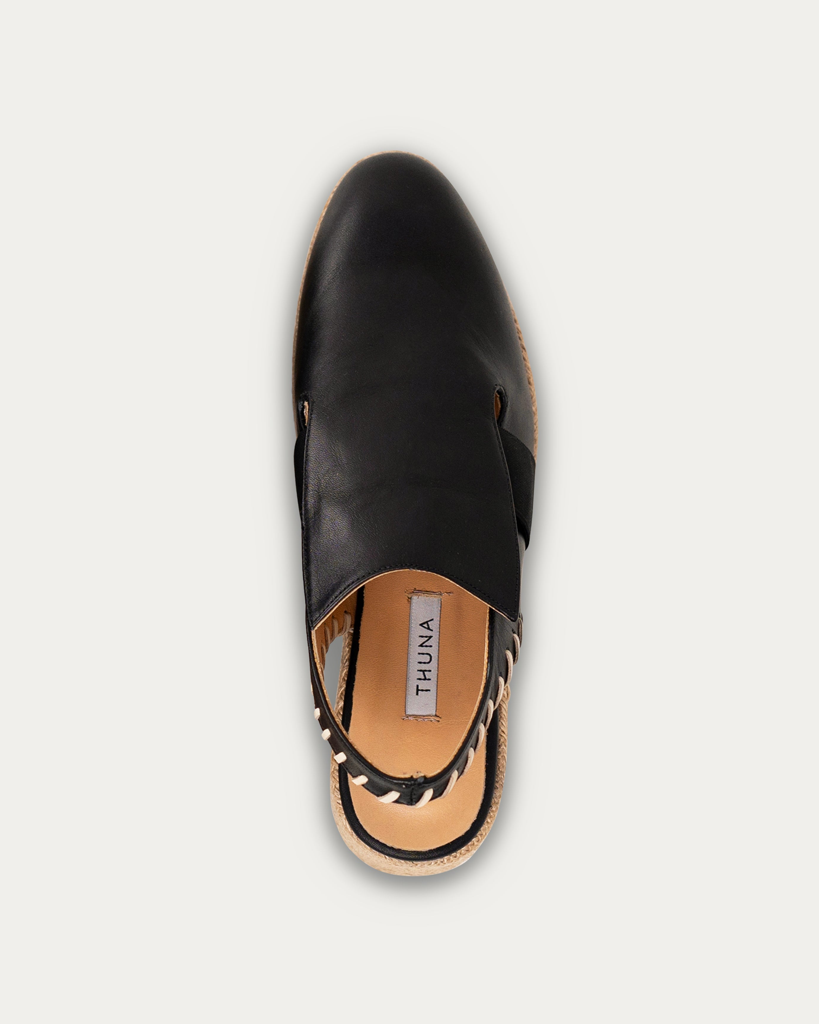 Manara black platform - THUNA