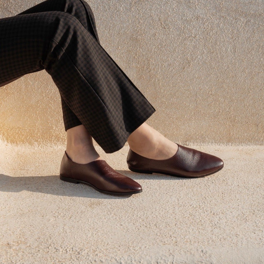 Adeela maroon loafer - Loafers - THUNA