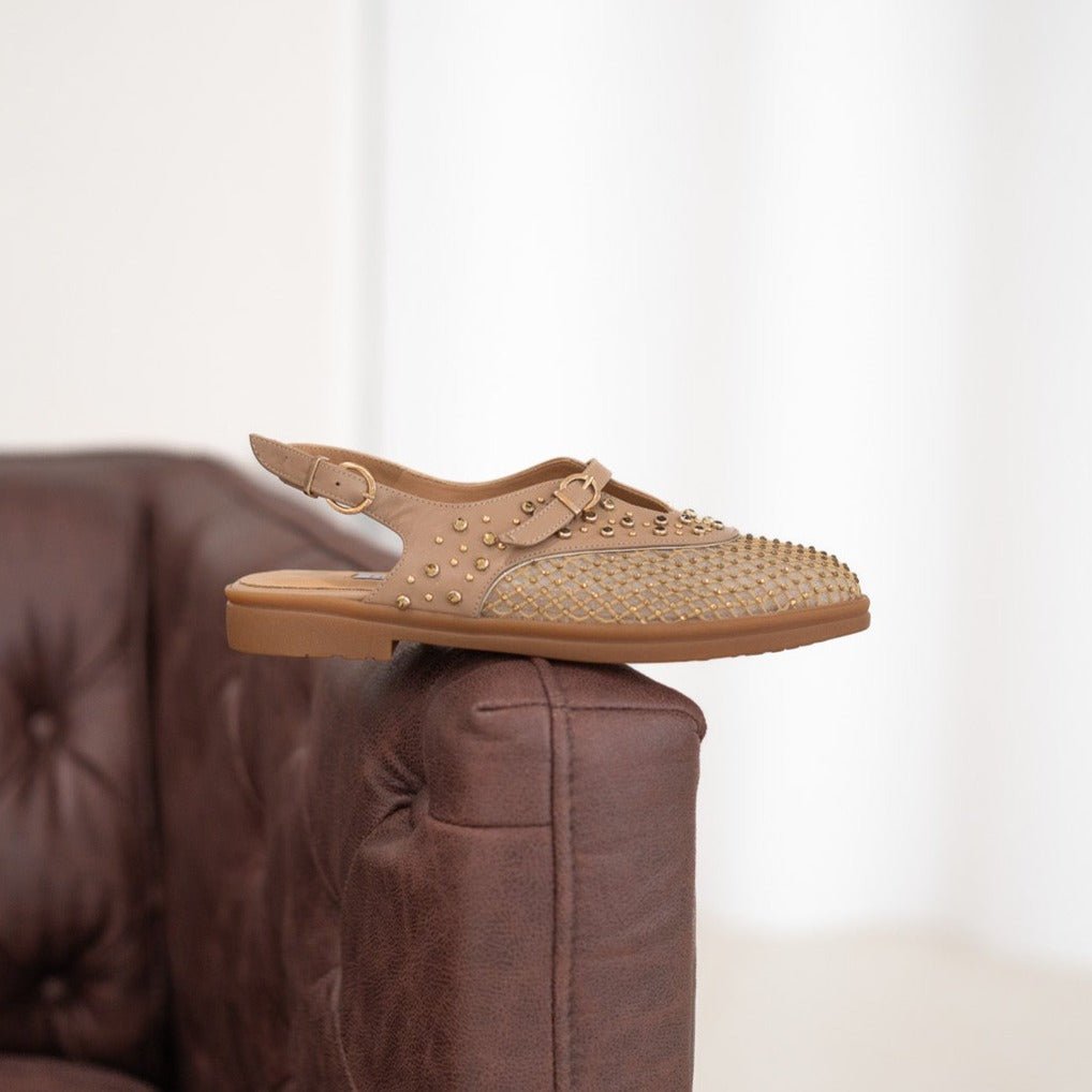 Allura beige sandal - THUNA - kuwait - Ksa- shoes