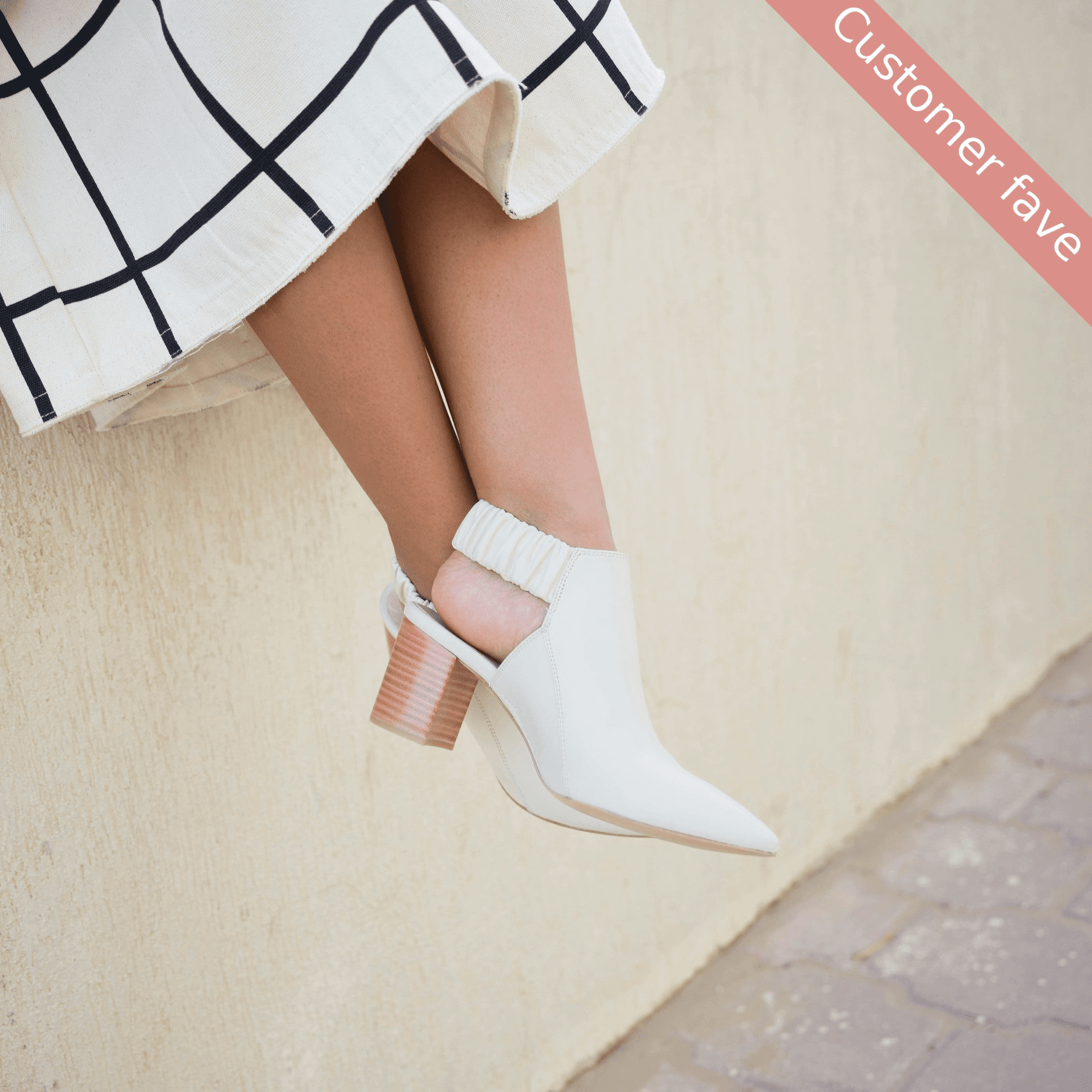 Fonda cream heel - Shoes - THUNA