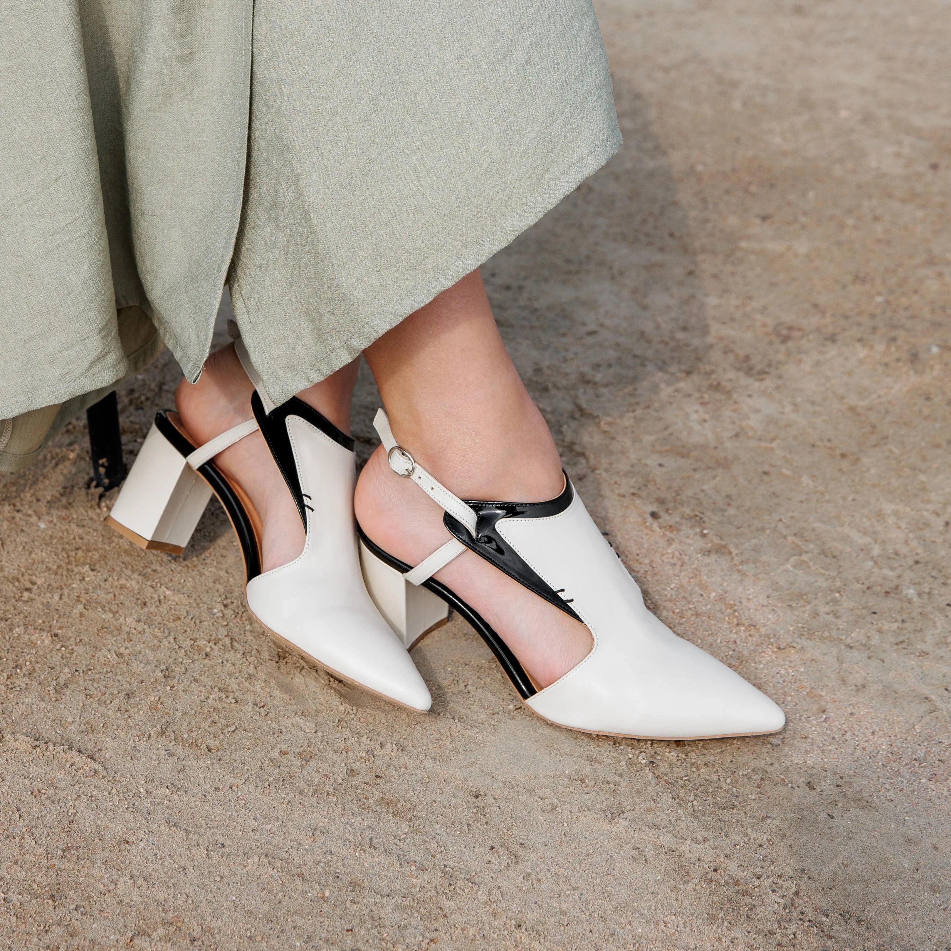 Kadi cream heel - THUNA