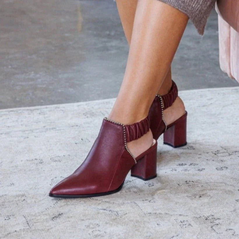 Fonda bordeaux heel - Shoes - THUNA