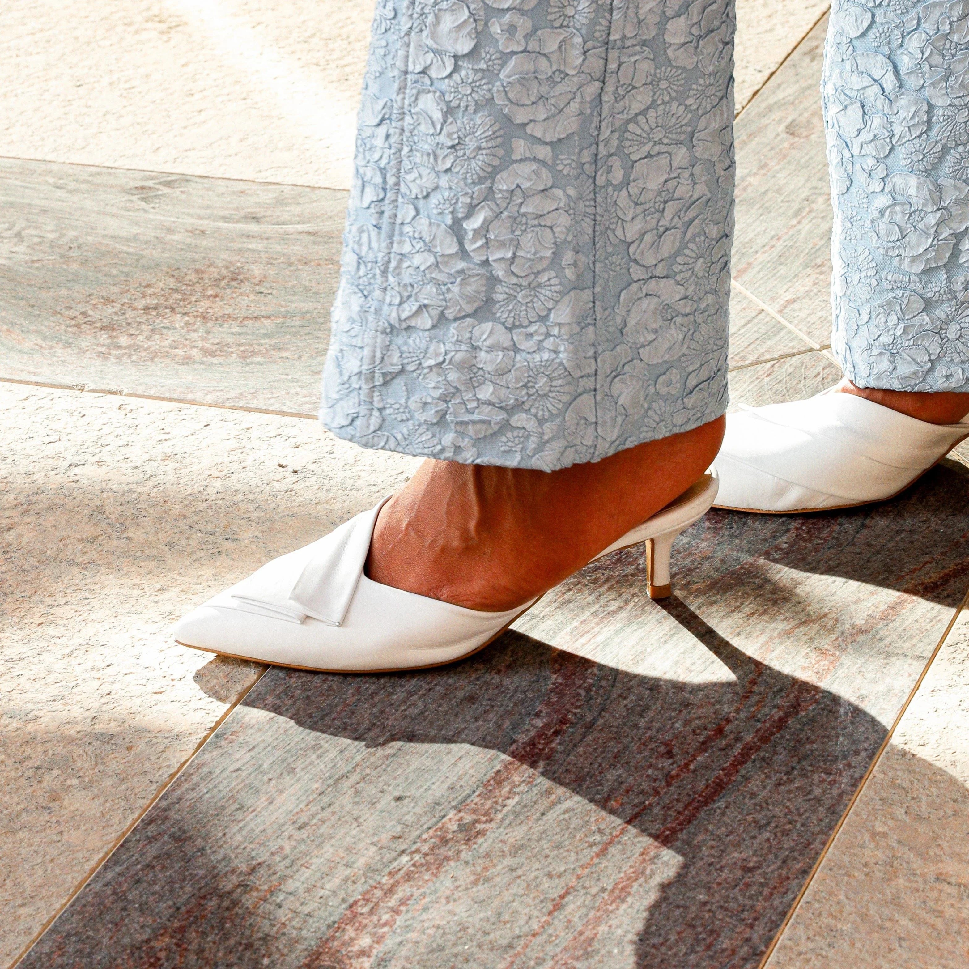 Sienna white heel - heel - THUNA