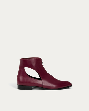 Cassie bordeaux ankle boot