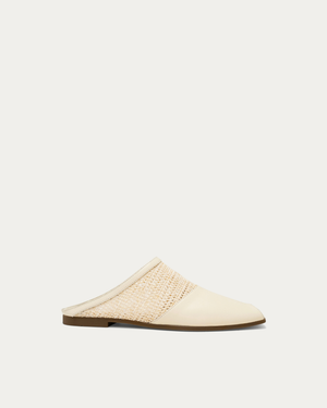 Clara cream mule