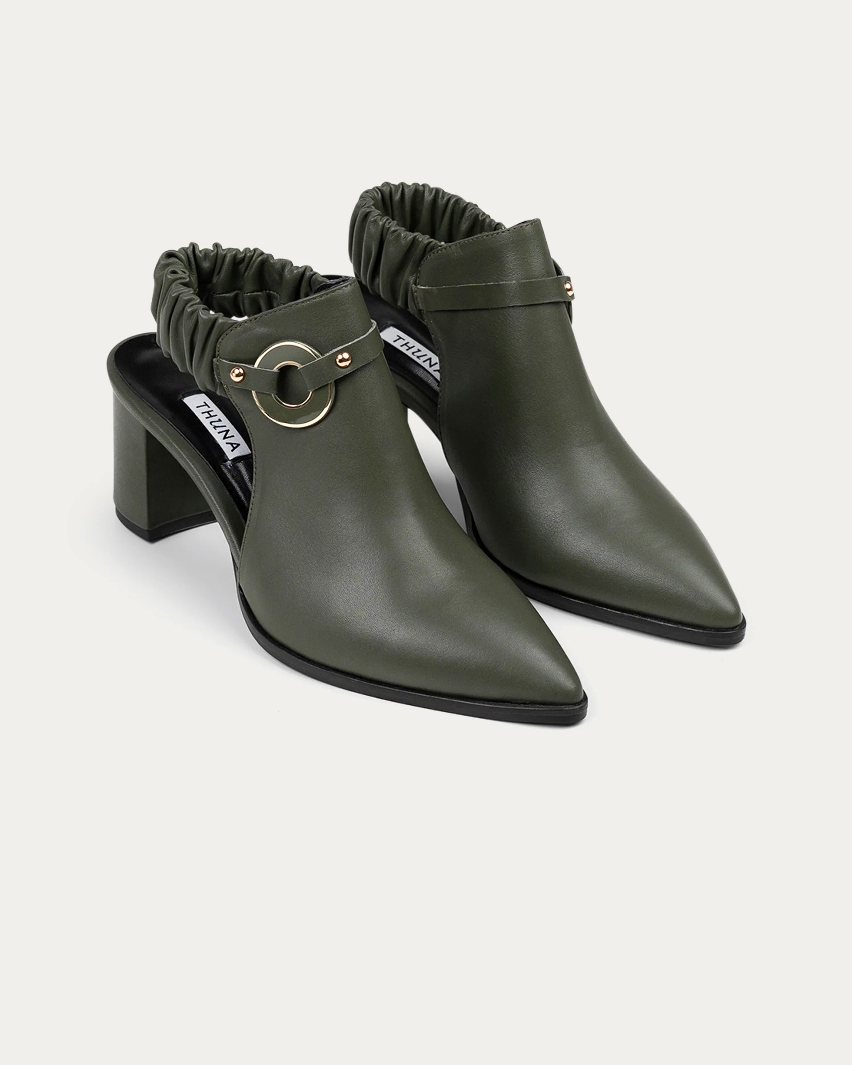 Fonda IV green heel - THUNA
