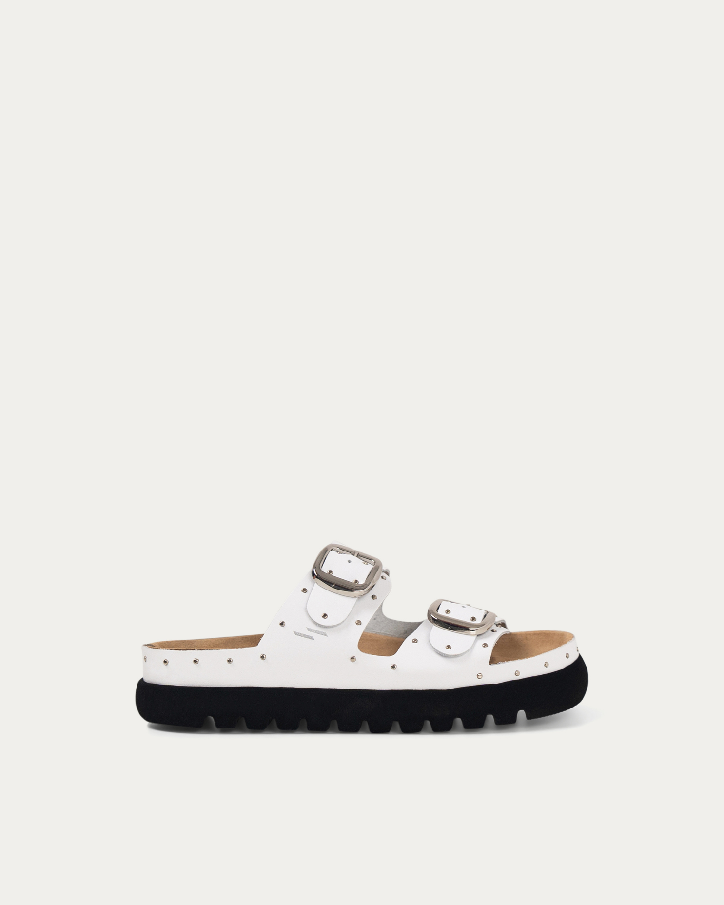 Gaia white slipper