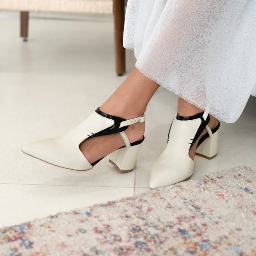 Kadi cream heel - THUNA