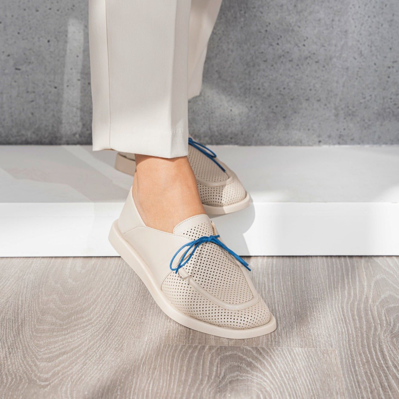 Layan beige oxford - THUNA
