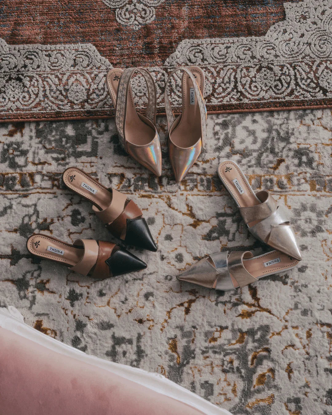 Miraj gold mule - mule - THUNA
