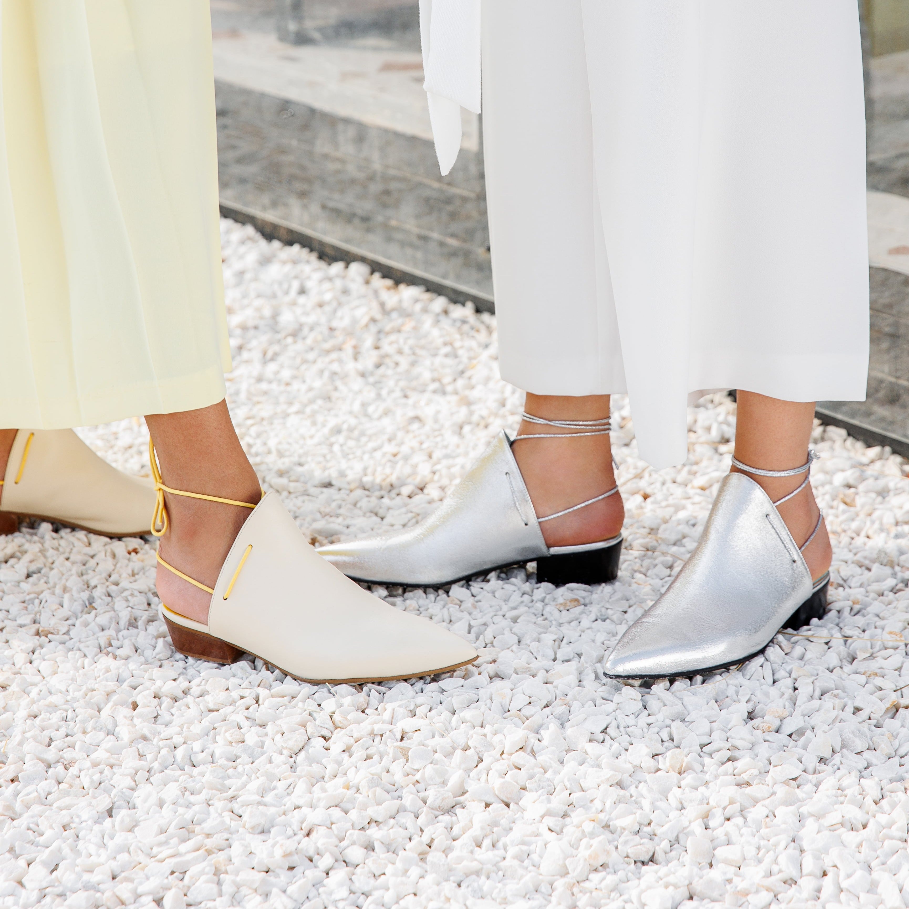 Nawa silver sandal - THUNA