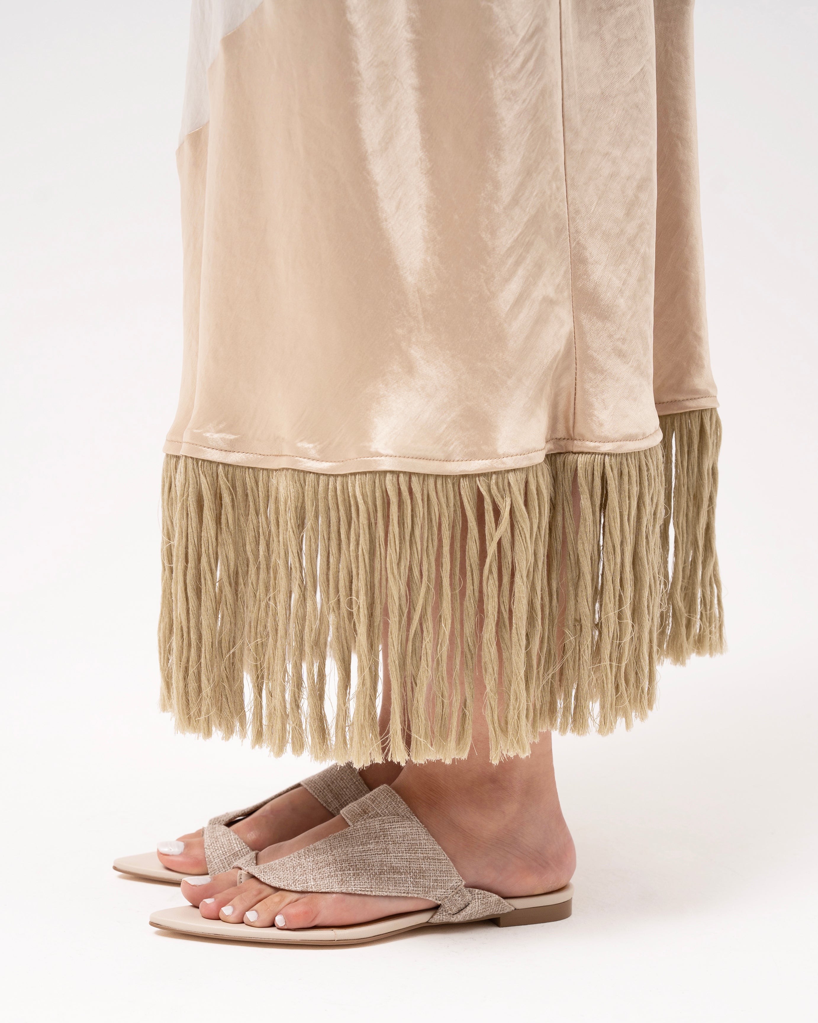 Woven summer sandal luxury shoes flat Thuna shoes Kuwait & KSA shoes 