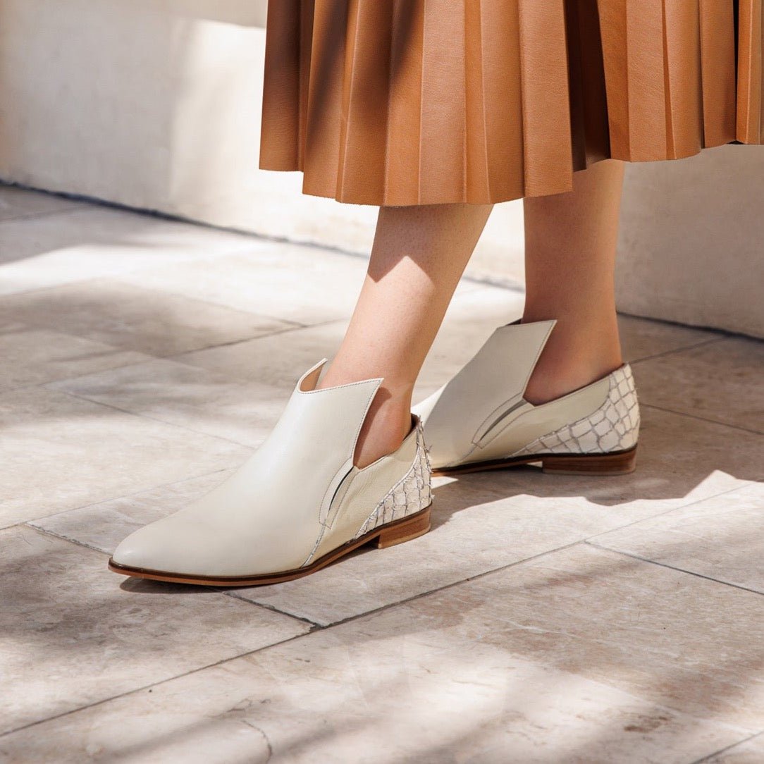 Sadeem cream boot - Shoes - THUNA