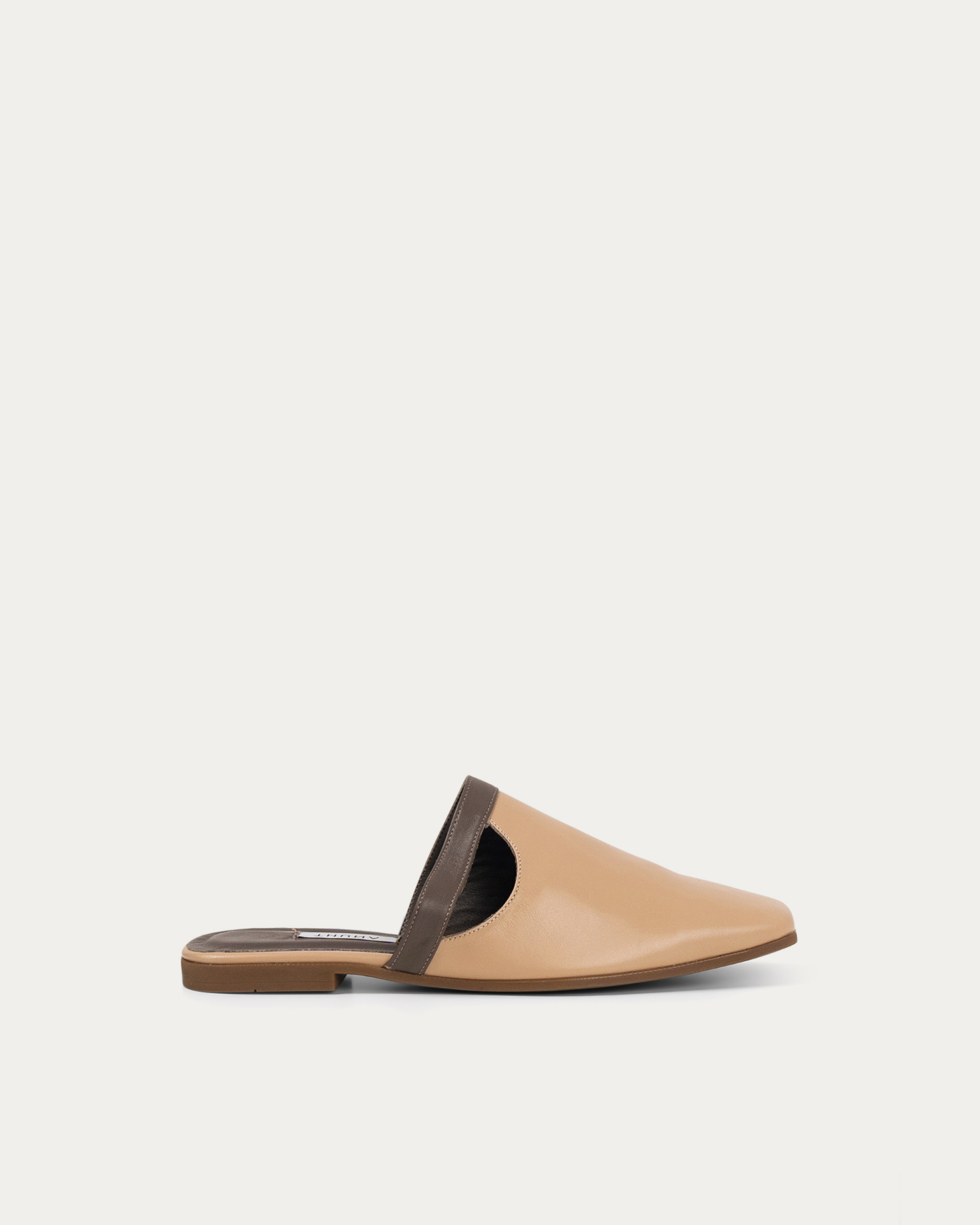 Wid beige mule