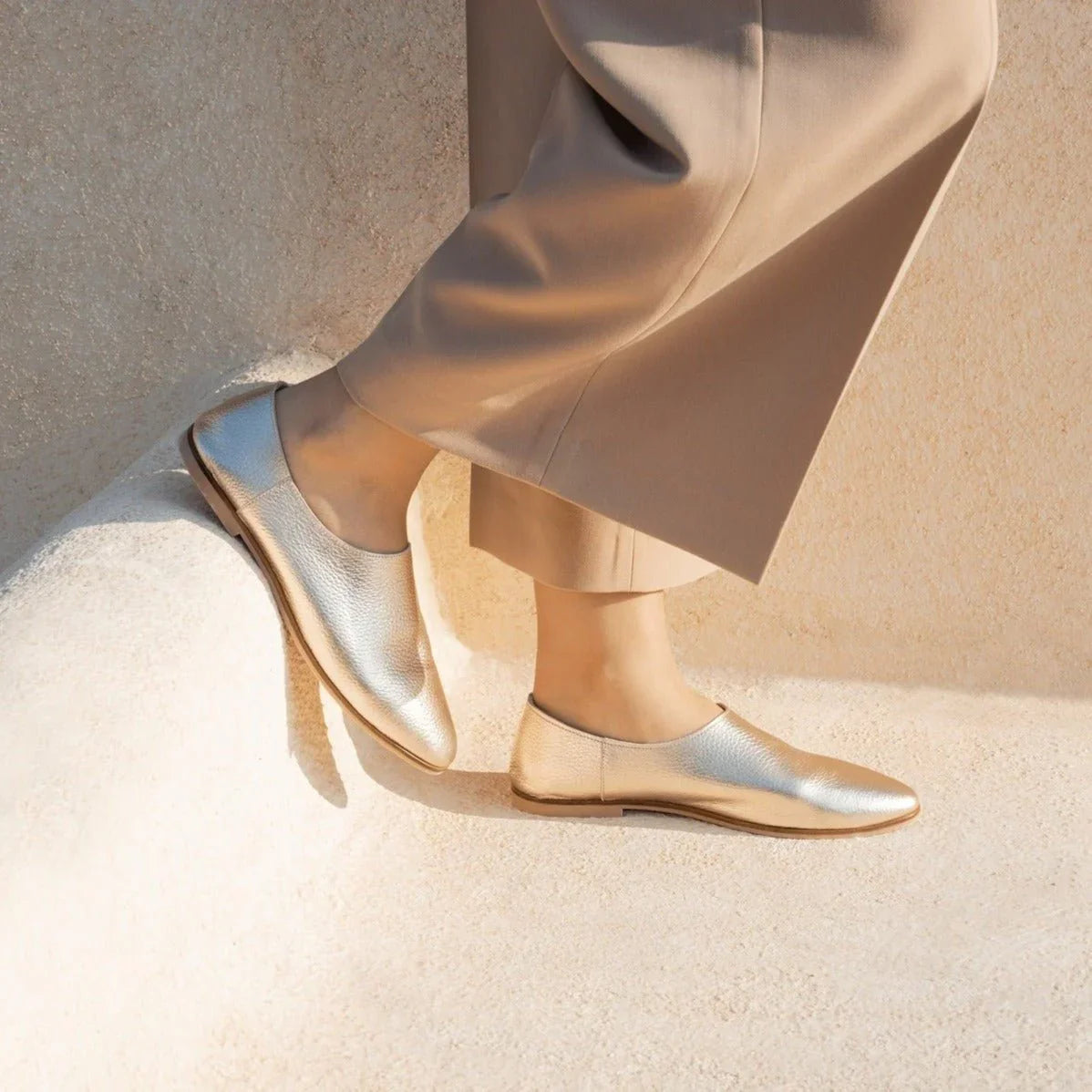 Adeela gold loafer - Loafers - THUNA