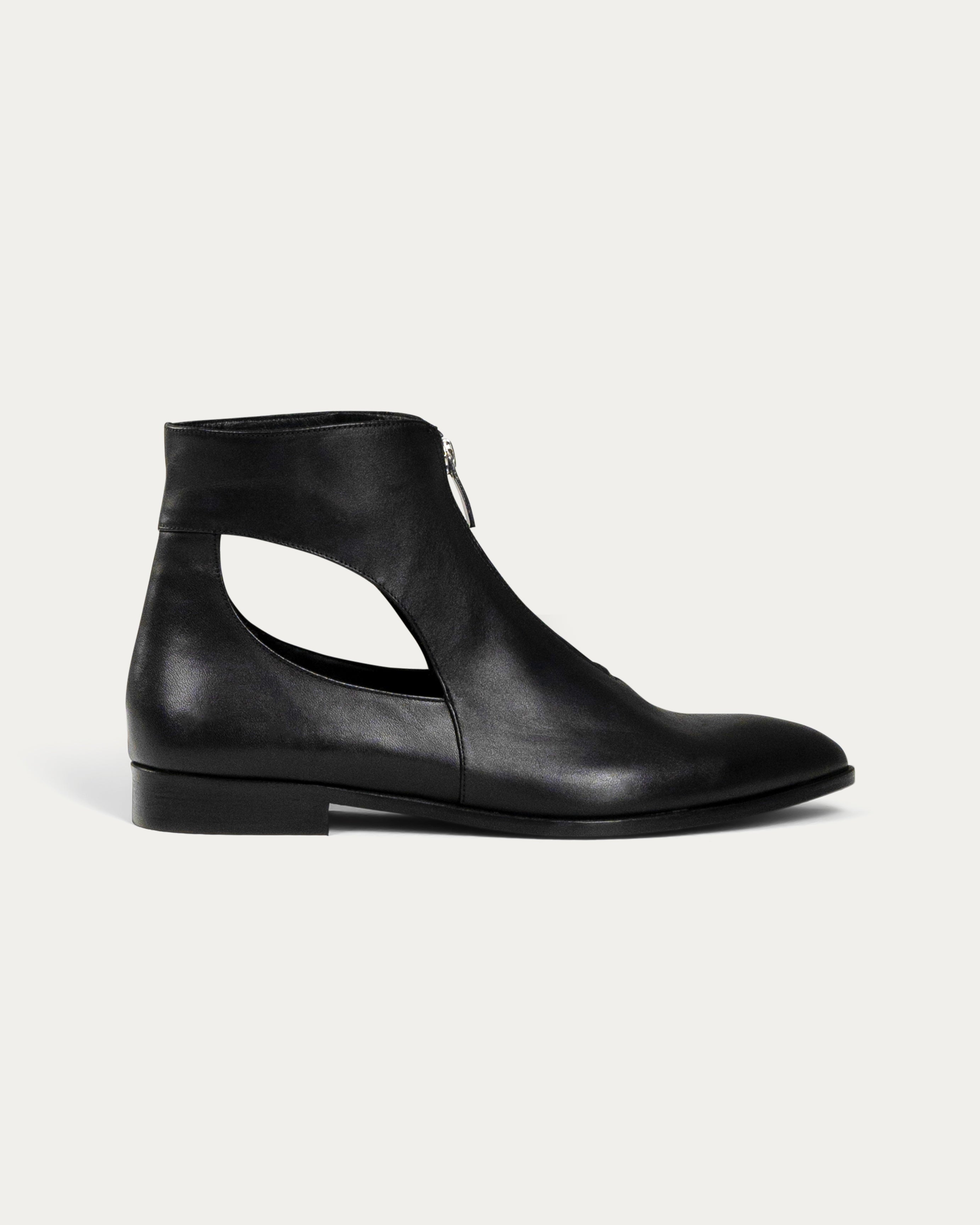 Cassie black ankle boot -Kuwait shoes