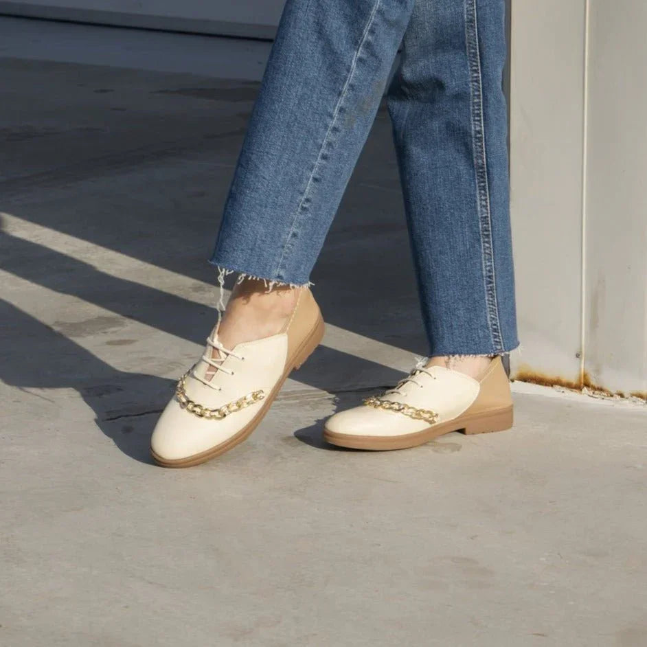 Dora beige oxford - THUNA