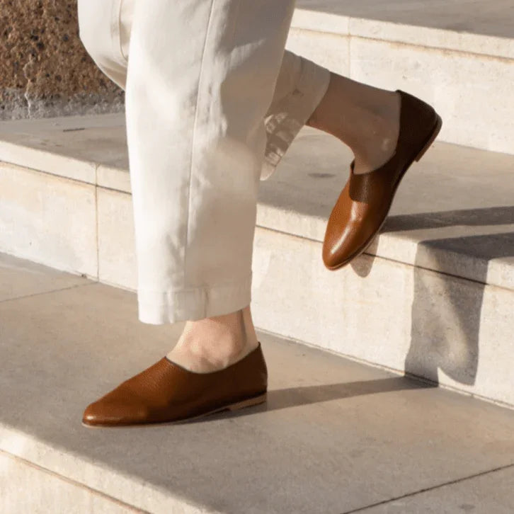 Adeela tan loafer - THUNA
