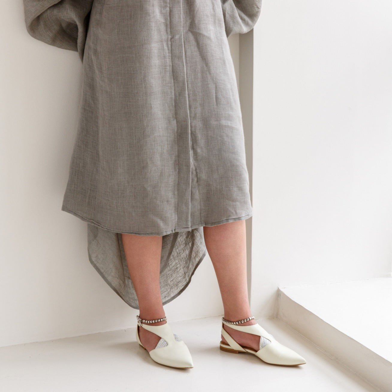 Sedef cream sandal - sandal - THUNA