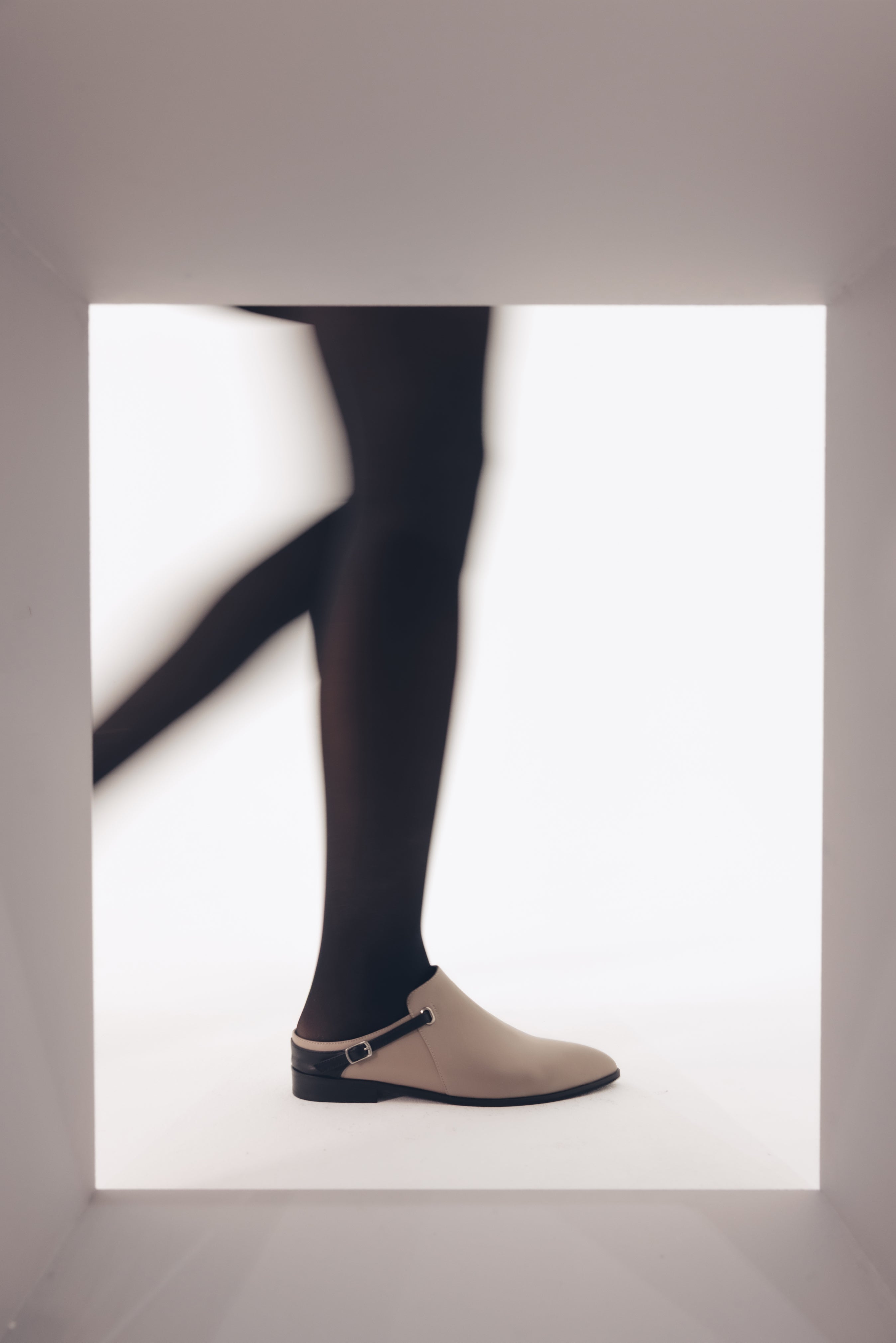Mira beige mule - Kuwait shoes 