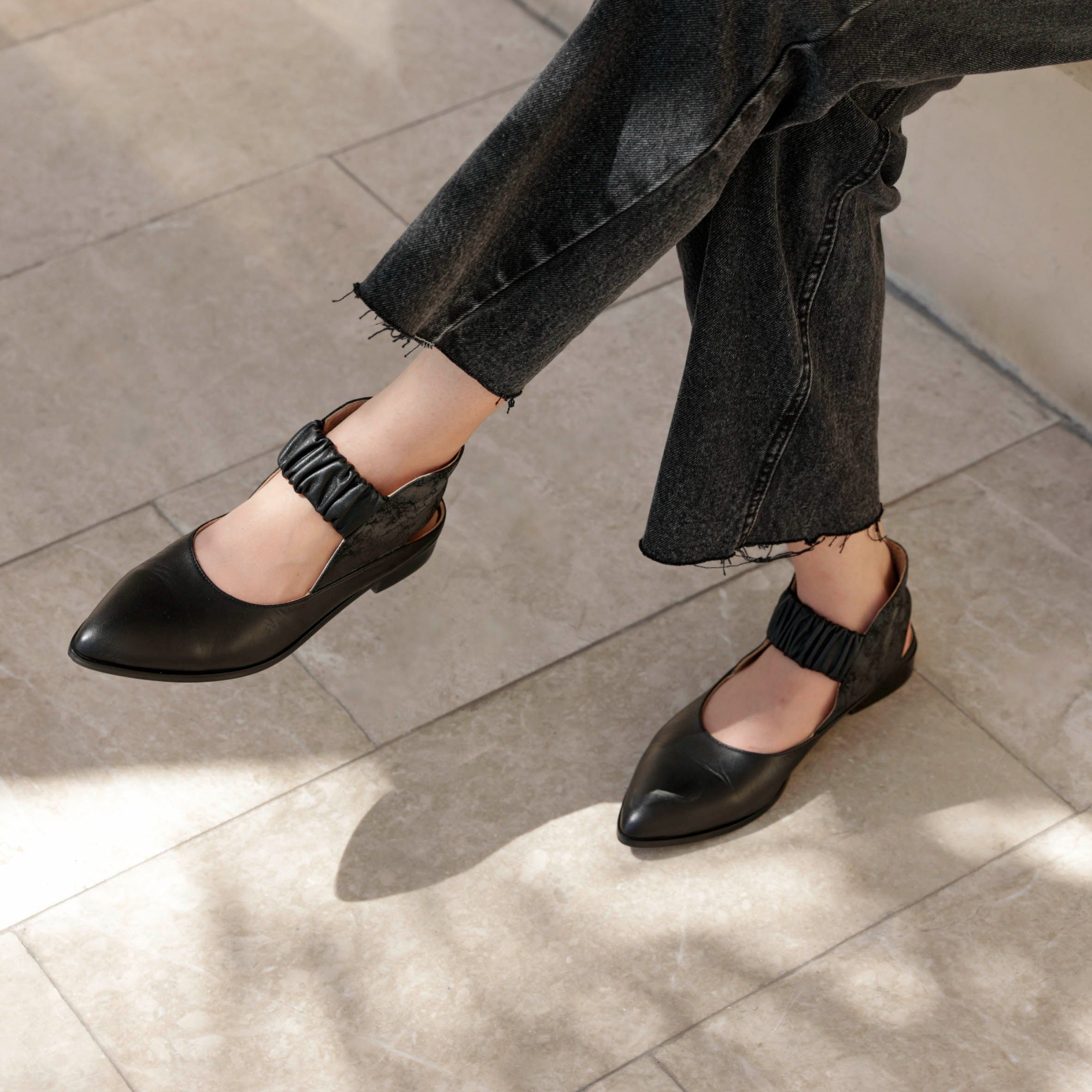 Tamara black sandal - sandal - THUNA