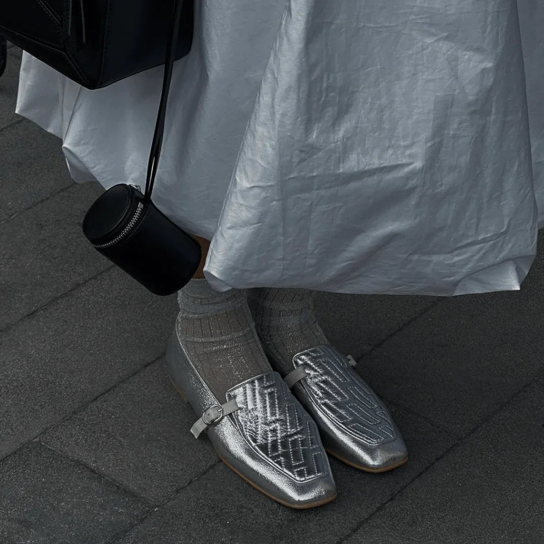 Amber silver loafer - THUNA