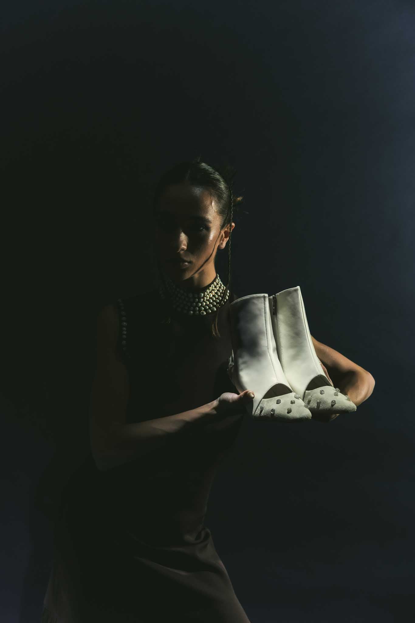 Venus beige ankle boot - Kuwait - THINA Shoes - KSA 