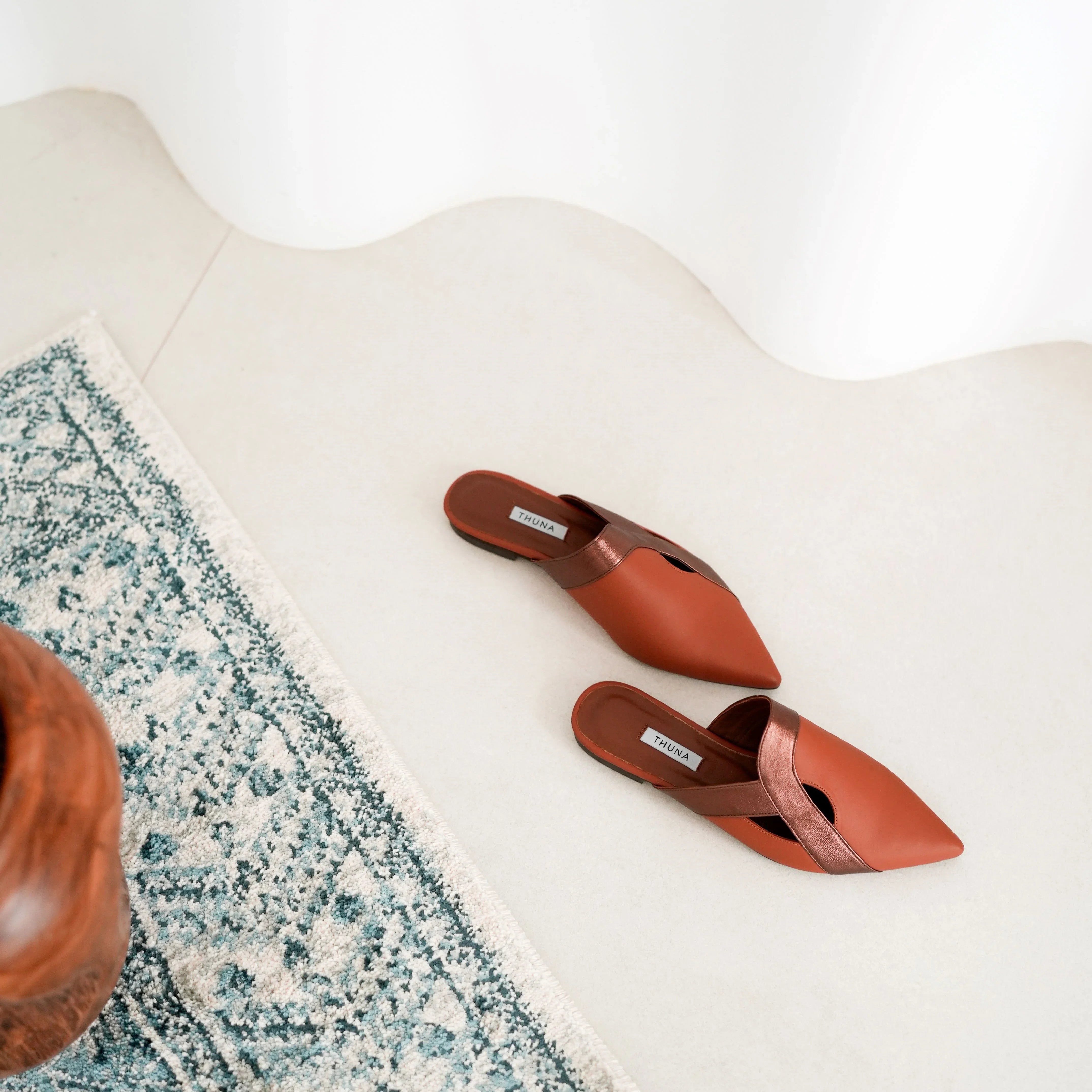 Wajd terracotta mule - mule - THUNA